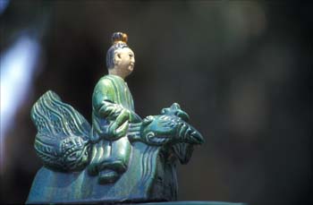 China Peking-Konfuzius Tempel Dachreiter